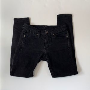Banana republic black premium denim skinny jeans